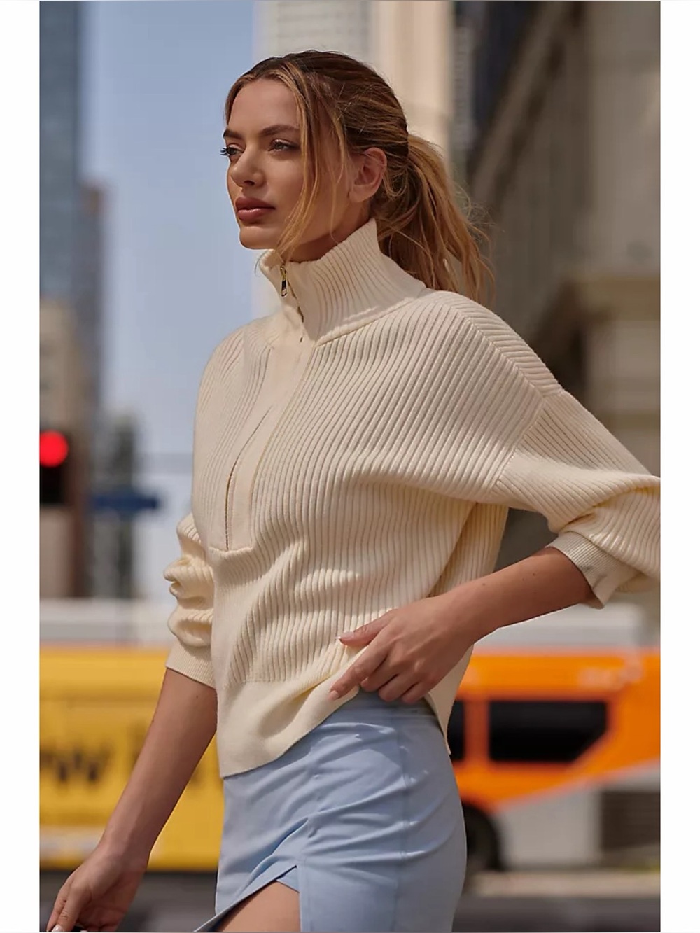 Varley Jane Ribbed Half Zip